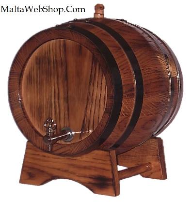 Miniature decorative wooden barrel
