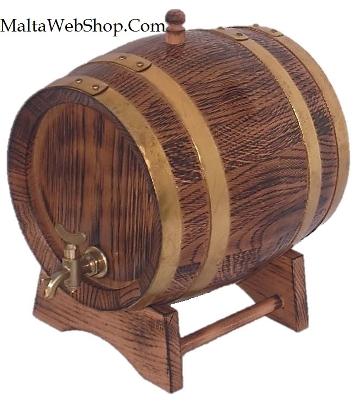 Small decorative wooden barrel, Malta