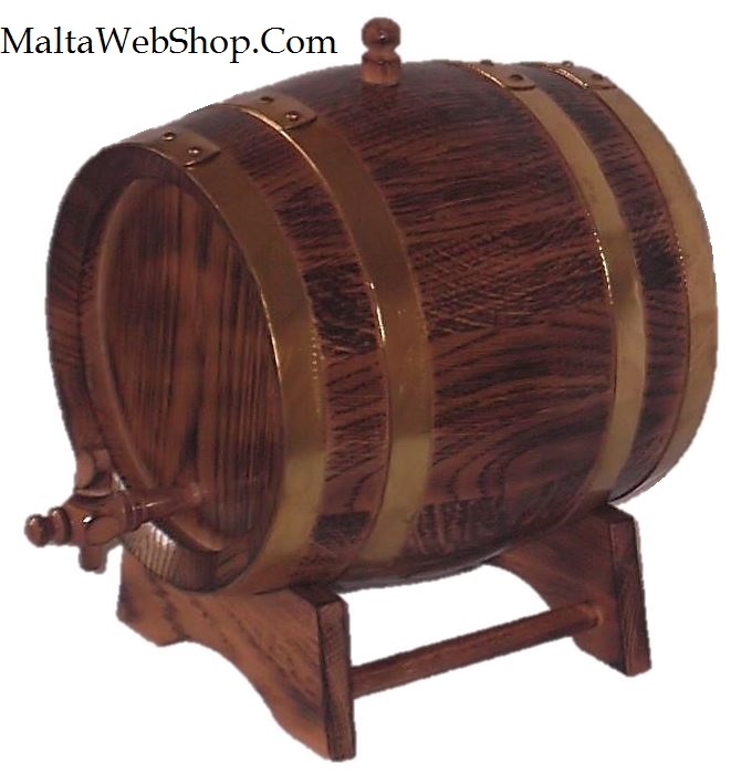 Small wooden oak keg, Malta