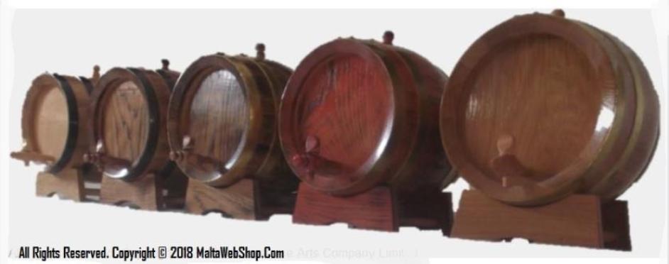 Small wiiden barrels and casks in Malta - bettiegha btieti tal inbid