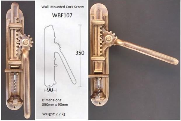 MaltaWebShop.Com Malta Wall Mounted Corkscrew