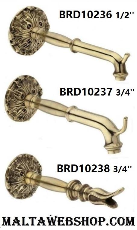 Large water fountain water spout, brass pipe in Malta