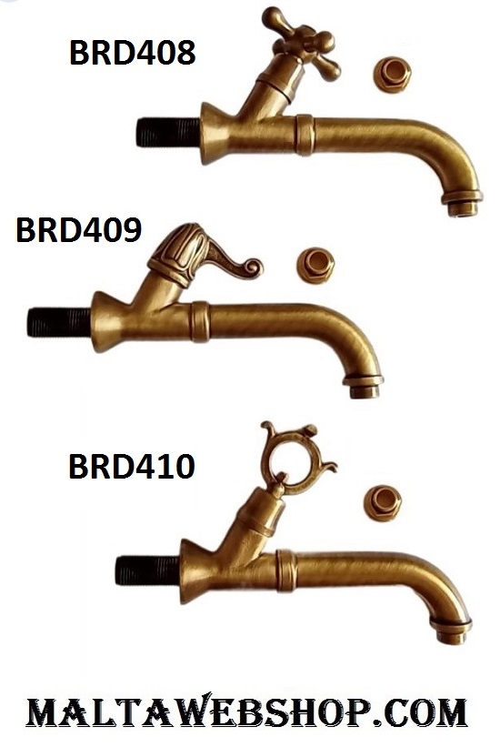 Ornated large outdoor water faucet in Malta