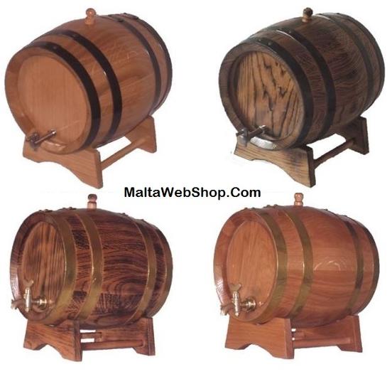 Small wine barrels in Malta