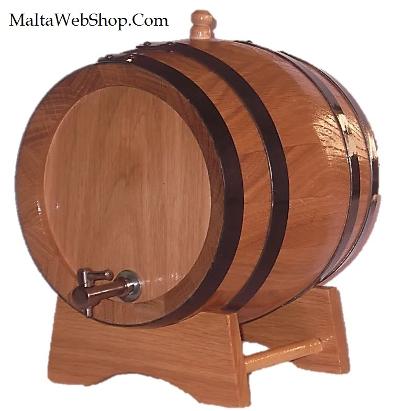 Small wooden barrels in Malta