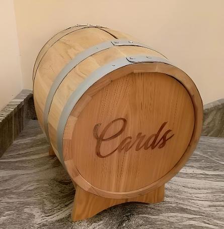 wedding gift card holder - barrel style - Malta